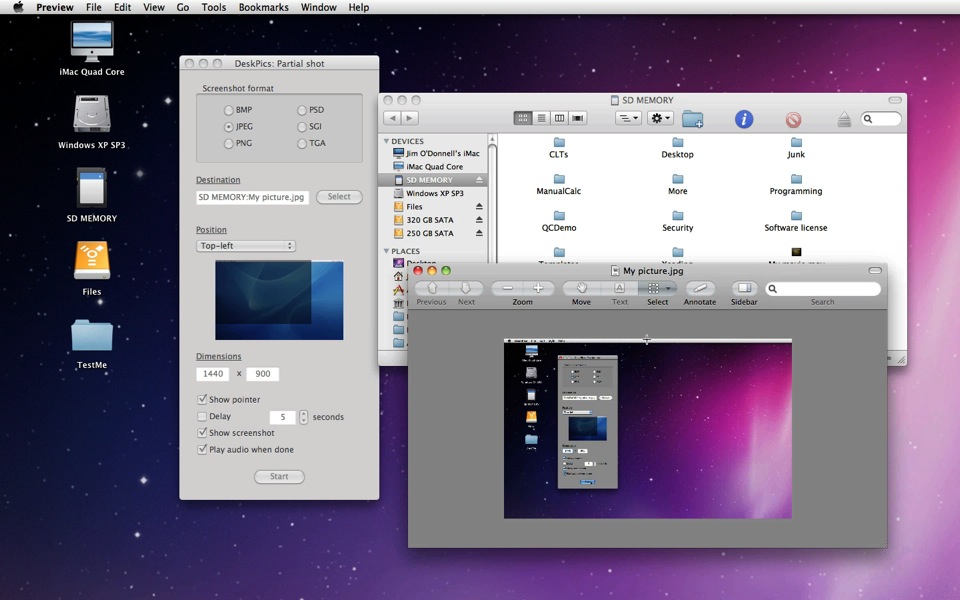 Mac software DeskPics