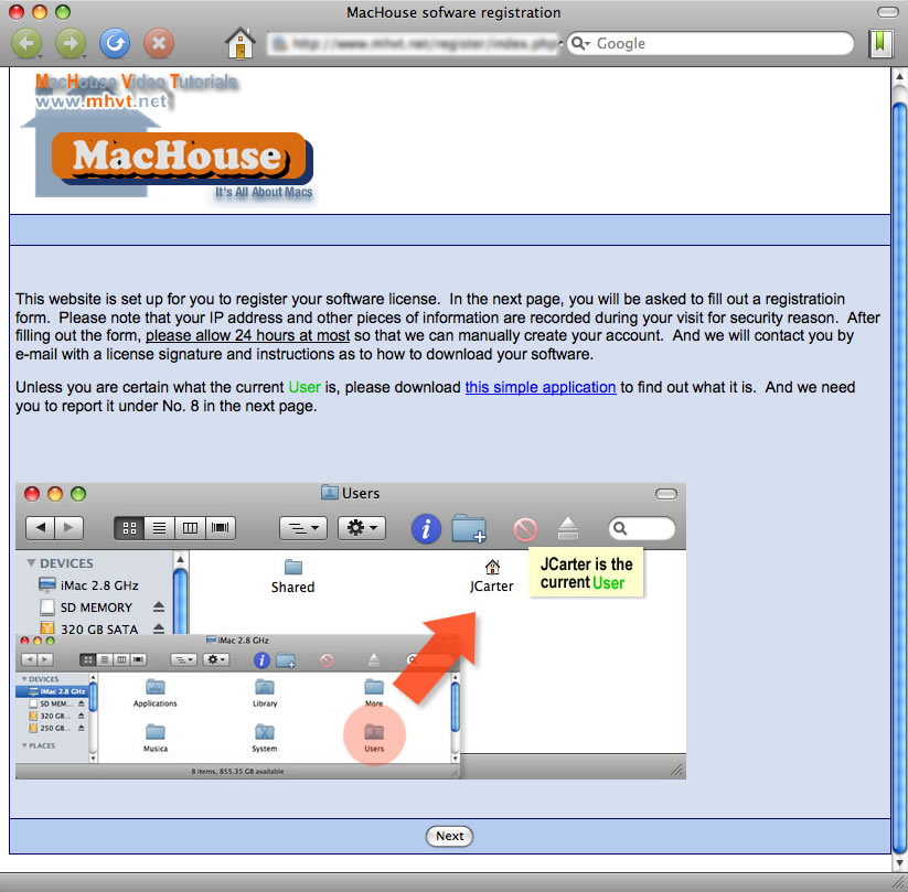 MacHouse software