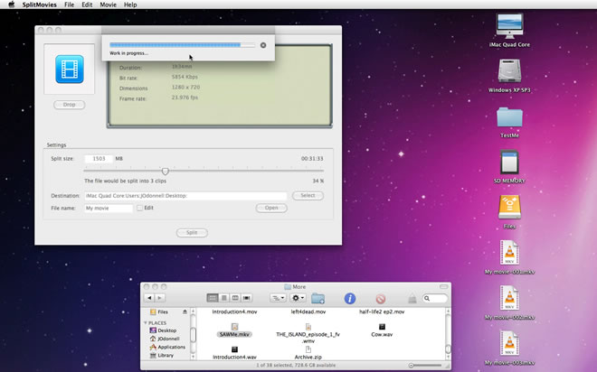 Mac software SplitMovies