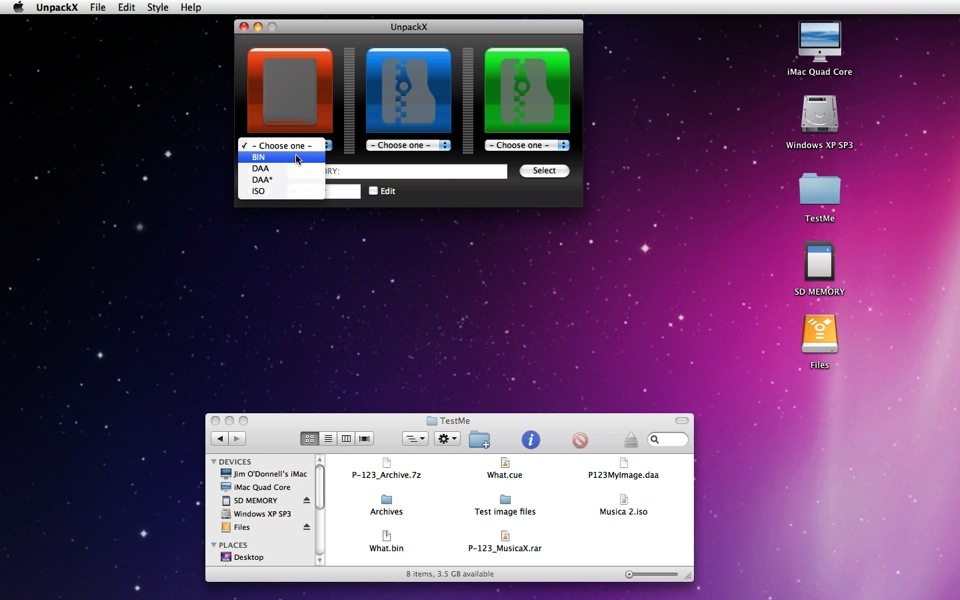 Mac software UnpackX